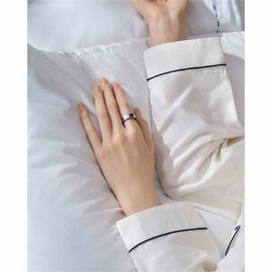 Samsung Galaxy Ring, Size 7, Titanium Silver - Finger - Android - Accelerometer, PPG Sensor, Temperature Sensor - Phone - 