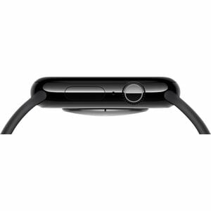 Apple Watch Series 10 Smart Watch - 42 mm Case Height - 36 mm Case Width - Jet Black Case Color - Black Band Color - Alumi