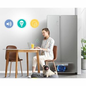 Congelatore/Freezer Hisense RS711N4ACE 550 L Combinato - Acciaio inox, Metallo - Metallo - Digital Inverter Compressor - A