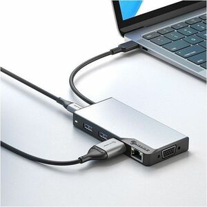 Alogic Fusion MAX USB-Typ C Docking Station für Notebook, Projektor, Tablet, Desktop-PC, Monitor, TV, Smartphone - 100 W -