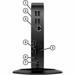 HP Pro t550 Thin Client - Intel Celeron J6412 Quad-core (4 Core) 2 GHz - TAA Compliant - Intel Chip - 8 GB RAM DDR4 SDRAM 