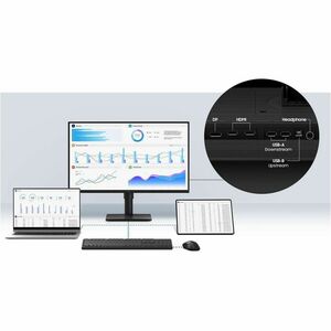 Monitor LED Samsung Essential S4 S24D406GAU 609,6 mm (24,0") Class Full HD - 16:9 - Nero - 61 cm (24") Viewable - Tecnolog