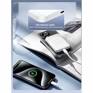 Vention FHS Power Bank - White - For iPhone - 5000 mAh - 20 W - 2.40 A, 2.22 A, 1.67 A, 3 A - 5 V DC, 9 V DC, 12 V DC Outp