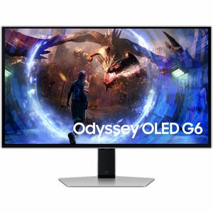 Monitor de juego OLED Samsung Odyssey OLED G6 S27DG600SL 27" (68.6cm) Class WQHD - 16:9 - Plata - 27" (68.6cm) Viewable - 