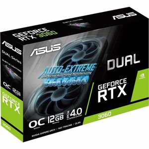 Asus NVIDIA GeForce RTX 3060 Tarjeta Gráfica - 12GB GDDR6 - 7680 x 4320 - 1.87GHz Boost Clock - 192bit Ancho de bus - PCI 