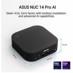 Asus NUC 14 Pro AI RNUC14LNKU5074N3 Desktop Computer - Intel Core Ultra 5 226V - 16 GB - 1 TB PCI Express NVMe 4.0 x4 SSD 