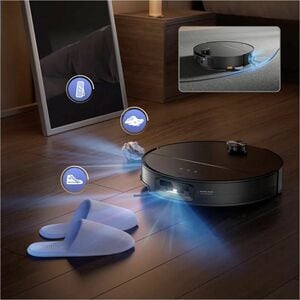 Robot Vacuum Cleaner Roborock Saros 10 senza filo - Nero - Pennello - Tappeto - Batteria - Batteria ricaricabile