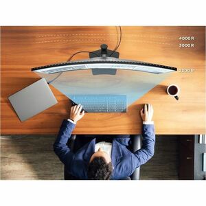 Moniteur LED ViewSonic VA3820C 38" Class QHD+ - 21:9 - 96,5 cm (38") Viewable - LED Rétroéclairage - Résolution 3840 x 160