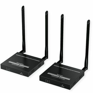 Roline Video Extender Transmitter/Receiver - Wireless - 1 Input Device - 2 Output Device - 50 m Range - 2 x USB - 1 x HDMI