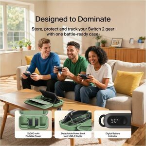 Belkin Charging Case Nintendo Gaming Console - Pistachio Green - Scratch Resistant, Bump Resistant, Drop Resistant, Abrasi