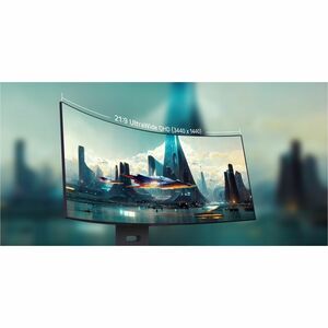 LG UltraGear 34GX900A-B 34"" Class UW-QHD Curved Screen Gaming OLED Monitor - 21:9 - 33.9"" Viewable - OLED - 3440 x 1440 