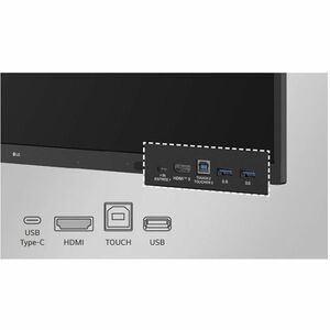 LG CreateBoard 65TR3BQ-B Collaboration Display - 65" LCD - Infrared (IrDA) - Touchscreen - 3840 x 2160 - 2160p - HDMI