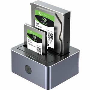 Unitek Y-3026GY01-UK Drive Dock SATA/600 - USB 3.0 Type B Host Interface - UASP Support - Space Gray - 1 x HDD Supported -