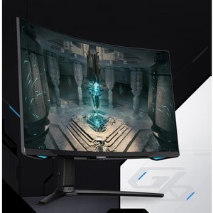 Monitor inteligente LED de juegos Samsung Odyssey G6 S32BG650EL 32" (81.3cm) Class WQHD Pantalla curva - 16:9 - Negro - 32