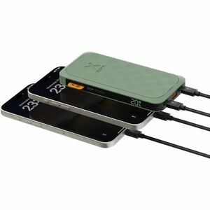 Xtorm Fuel Power Bank - Sage Green - For iPhone, Mobile Device - 1 x Type-C 18W, 1 x Type-C 20W - Lithium Polymer (Li-Poly
