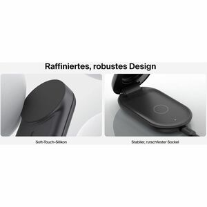 Belkin UltraCharge Induktionsladegerät - Schwarz - für Qi2-fähiges Gerät, iPhone, AirPod, Smartwatch, Smartphone - Eingang