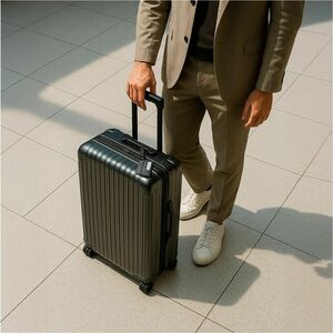 Spigen Luggage Tag - Strap Fastener - Nylon, Faux Leather, Silicone - Black - 1 / Pack