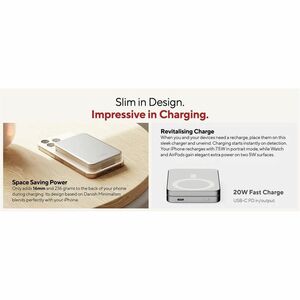 LINQ LQWPS082. Battery capacity: 8000 mAh, Wireless charging. Total output power: 5 W. Product colour: Silver