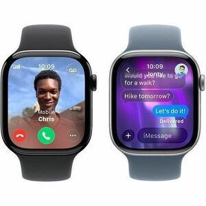 Apple Watch Series 11 Smart Watch - Jet Black Case Color - Black Band Color - Aluminium Case Material - Rubber Band Materi