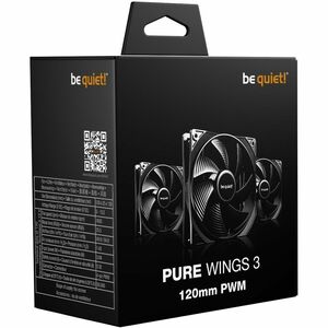be quiet! Pure Wings 3 3 Pack Kühllüfter - Multimedia-System, PC, Kühler - 120 mm Maximum Fan Diameter - 3 x Fan(s) - 84,7