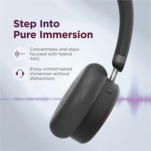 Cuffie Lenovo 6550 Wireless Over-the-head Stereo - Nero - Microsoft Teams Certification - Binaural - Circumaurale - 3000 c