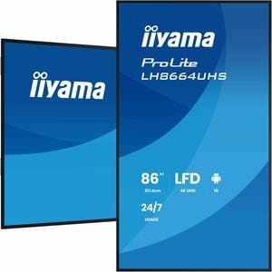 iiyama ProLite LH8664UHS-B3AG 2174,24 mm LCD Digital-Signage-Display - 24 Stunden/7 Tage Betrieb - IPS-Technologie (In-Pla