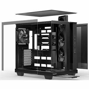 Boîtier pour ordinateur de jeux be quiet! Light Base 500 Light Base 500 Black - Tour - Noir - Acier, Ver, Acrylonitrile bu