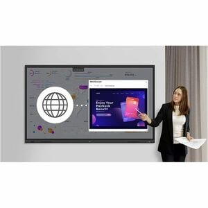 LG CreateBoard 86TR3DQ 2184.40 mm 4K UHD LCD Collaboration Display - ARM Cortex A73 + A53 - 8 GB - Touchscreen - 16:9 Aspe
