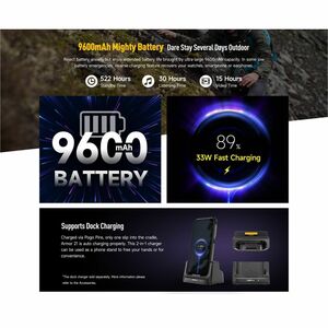 Ulefone Armor 21 256 GB Rugged Smartphone - 16.7 cm (6.6") LCD Full HD Plus 1080 x 2408 - Octa-core (Cortex A76Dual-core (