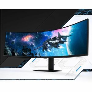 Samsung Odyssey G9 S49CG950EU 49 Zoll Klasse Dual Quad HD (DQHD) Gekrümmter Bildschirm Gaming-LED-Monitor - 32:9 Format - 