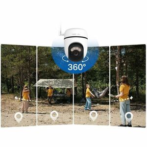 Tapo C615G 3 Megapixel Outdoor 2K Netzwerkkamera - Farbe - Infrarot/Farbe Nachtsicht - 2304 x 1296 - 4 mm Fest Objektiv - 