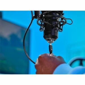 Microphone EMITA II+ avec bras articulé - GXT270-Filtre Anti-Pop et Anti-Vent, Gamer USB Micro avec Directivité Cardioïde 