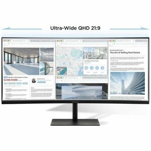 Moniteur LED ViewSonic VG3419C-2 34" Classe UW-QHD Écran incurvé - 21:9 - 86,4 cm (34") Viewable - Vertical Alignment (VA)
