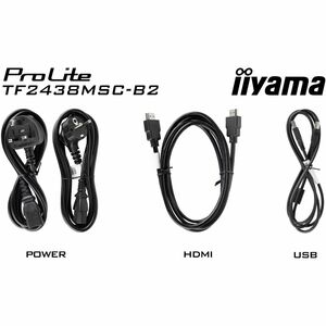 iiyama ProLite TF2438MSC-B2 24 Zoll Klasse Open-Frame-LED-Touchscreen-Monitor - 16:9 Format - 5 ms Reaktionszeit - 60,5 cm