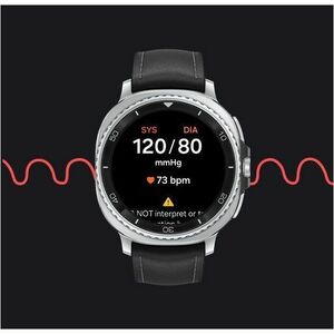 Samsung Galaxy Watch8 Classic SM-L500 Smart Watch - Rounded Square Case Shape - Black Body Color - Stainless Steel Body Ma