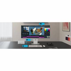 LG 40U990A-W  40IN 5K2K 5120x2160 5MS 120HZ NANO IPS MONITOR HDR10 TB5 HDMI DP USB-C RJ45 KVM HAS VESA SPK 3 YEARS WARRANTY