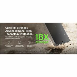 Belkin Titan SmartShield 9H Glass Screen Protector for Samsung Galaxy S26 - For AMOLED Smartphone - Scratch Resistant, Fin