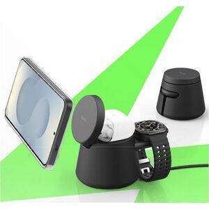 Belkin UltraCharge WIZ052 Induktionsladegerät - Weiß - für Smartphone, Smartwatch, iPhone, Ohrhörer, Qi2-fähiges Gerät - 1