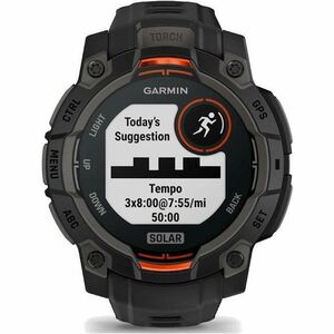 Garmin Instinct 3 Smart Watch - Black, Twilight Body Color - Black, Twilight Band Color - Aluminium Body Material - Fiber 