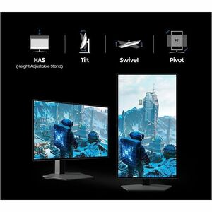 Samsung Odyssey OLED G8 S32HG800SU 32 Zoll Klasse 4K UHD Gaming-OLED-Monitor - 16:9 Format - Silber - 81,3 cm (32 Zoll) Vi