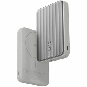 Xtorm LINQ Qi2 Wireless Power Bank - Grey - For iPhone, Mobile Device - 1 x Type-C 30W - Semi-solid-state - 10000 mAh - 25