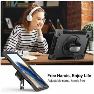 4smarts Rugged Case Grip Robust Tasche für 26,4 cm (10,4 Zoll) Samsung Galaxy Tab A7 Tablet - Schwarz - Polycarbonat, Gumm