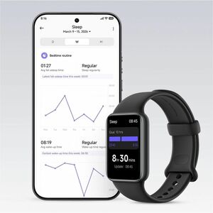 MI Smart Band 10 Pro Smart Watch - Black Body Color - Aluminium Alloy Case Material - Thermoplastic Polyurethane (TPU) Ban