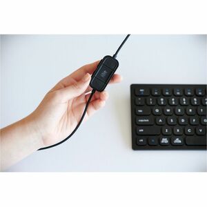 Kensington H2000 Kabel Über das Ohr, Kopfbügel Stereo Headset - Schwarz - Microsoft-Teams-Zertifizierung - Binaural - Ohru