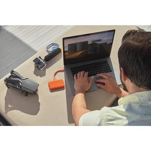 LaCie Rugged STHR1000800 1 TB Portable Solid State Drive - External - PCI Express NVMe - Desktop PC Device Supported - USB
