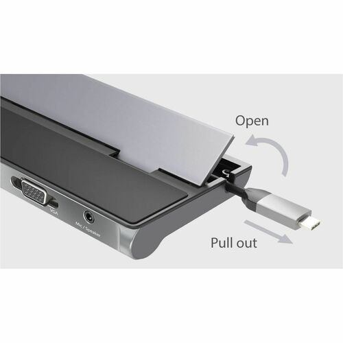 j5create JCD543P-EN 13 Port(s) USB Type C Docking Station for Display, Notebook, MacBook - Charging Capability - Memory Ca