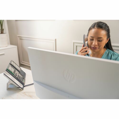 Poly Edge E450 IP Phone - Corded - Corded/Cordless - Bluetooth, NFC, Wi-Fi - 3 Multiple Conferencing - Desktop, Wall Mount