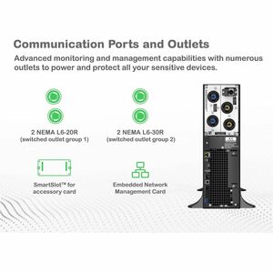 UPS en línea de doble conversión APC by Schneider Electric Smart-UPS On-Line - 5.40kVA/4.25kW - Montable en bastidor - 1.5
