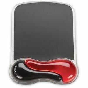 Kensington Duo Gel Mouse Pad - 25.4 mm x 184.1 mm x 241.3 mm Dimension - Red, Black - Gel - Slip Resistant - 1 Each