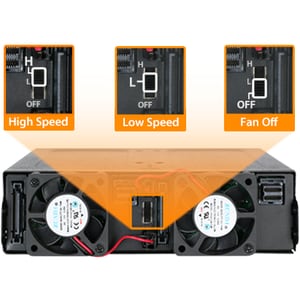 Icy Dock ToughArmor MB998IP-B Drive Enclosure for 5.25" - Mini-SAS HD Host Interface Internal - Black - 8 x HDD Supported 